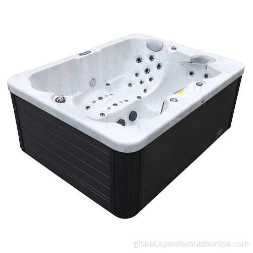 Home free standing small outdoor hot tub